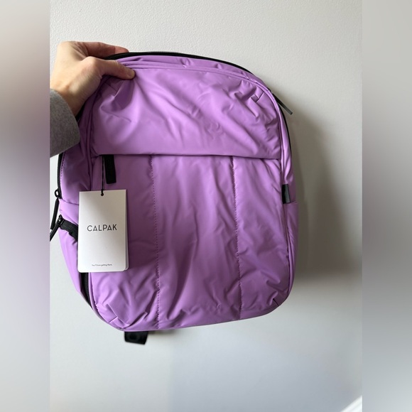 Calpak Backpack Luka 15 in Laptop Backpack Puffer Lilac Lavender Purple Bookbag main image 4